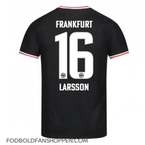 Eintracht Frankfurt Hugo Larsson #16 Udebanetrøje 2023-24 Kortærmet